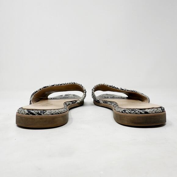 [Yosi Samra] Constantine Snake Python Print Slip On Slides Flat Sandals Size 9 M - Picture 4 of 12
